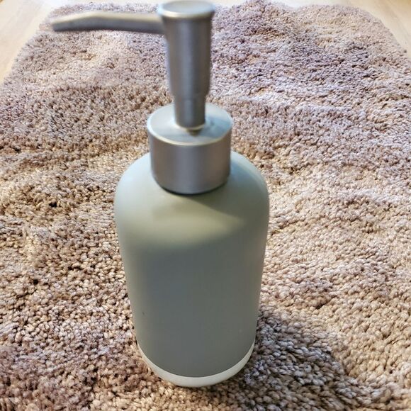 CERAMIC gray and white soap dispenser - Picture 1 of 1